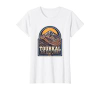 Toubkal Maroc Sommet du Haut Atlas 4167m Trekking T-Shirt Graphique avec Valeur