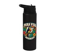 Toucan aracar à col perché du Costa Rica Stainless Steel Insulated Water Bottle