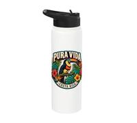 Toucan aracar à col perché du Costa Rica Stainless Steel Insulated Water Bottle