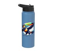 Toucan Dabbing | Pour enfants et été mignon, oiseau tropical Stainless Steel Insulated Water Bottle