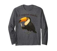 Toucan drôle, J'Ai Besoin de Snacks, Animal, Maman, Papa Manche Longue