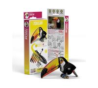 Eugy – Puzzle 3D Toucan – Carton recyclé multicolore – Dès 6 ans