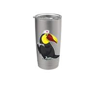 Toucan Infirmière Porte-bloc Gobelet isotherme en acier inoxydable double paroi