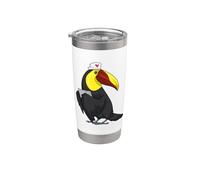 Toucan Infirmière Porte-bloc Gobelet isotherme en acier inoxydable double paroi