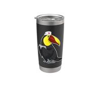 Toucan Infirmière Porte-bloc Gobelet isotherme en acier inoxydable double paroi
