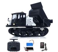 TOUCAN RC HOBBY 1/14 RC Hydraulique Crawler Dumper Truck T14R PRO RTR Modèle Metal Tracked Tipper Frsky X14 Radio Electric Wiper Battery