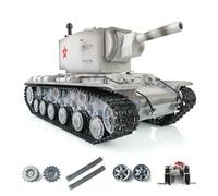 TOUCAN RC HOBBY 1/16 Henglong 7.0 Soviétique KV-2 RTR RC Tank Gigant 3949 Tourelle à 360° pour les enfants de 14 ans et plus