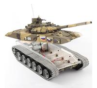 TOUCAN RC HOBBY 1/16 Henglong RC 3938 T90 Tank Châssis en métal piste RTR 360° tourelle BB infrarouge pour 14 ans