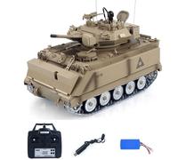 TOUCAN RC HOBBY 1/16 Pro Ver. 1/16 US M2412-A M113A1 MRV RC Blindé Porte-Personnel RTR 3.0 IR Barrel Muselière FlashTourelle Rotation Boîte de vitesses en métal Télécommande Réservoir Modèle 14+