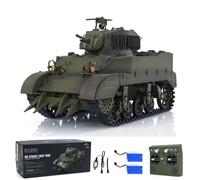 TOUCAN RC HOBBY 1/16 RTR RC Tank US M5A1 Stuart VI Télécommande Light Tank Deux Batteries Radio pour 14 ans