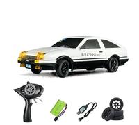 TOUCAN RC HOBBY 1/18 LDRC 2.4G Télécommande Drift Voiture AE86 RWD Véhicules de Course Haute Vitesse 10KM/H Flip Light avec Batterie USB Charge Mini Cadeaux