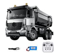 TOUCAN RC HOBBY 1/20 RC Camion à benne basculante 6 x 6 élévation électrique 003 Télécommande BZ Engrenages en métal Sons Lumières Modèle Véhicule RTR
