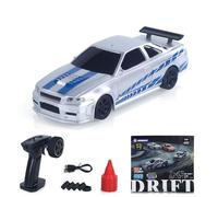 TOUCAN RC HOBBY 1/43 RC Drift Car 4WD Véhicules de course haute vitesse 4304A 2,4 GHz RTR Mini modèle de voiture Radio Batterie Lumières Gyroscope pour enfants de 14 ans et plus