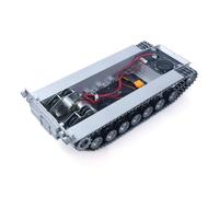 TOUCAN RC HOBBY Châssis en métal avec boîte de vitesses pour Henglong 1/16 RC Battle Tank USA Abrams M1A2 3918