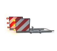 TOUCAN RC HOBBY Garde-boue arrière en plastique avec lampe de dégagement LED 5 V pour tracteur RC 1/14 à monter soi-même, modèle de voiture, semi-remorque, camion, pièces de voiture pour adultes