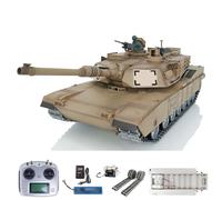 TOUCAN RC HOBBY Heng Long 1/16 Châssis entièrement en métal RTR RC Tank 3918 M1A2 Abrams TK16 Carte mère fumée 360° Batterie 3800 mAh Flysky I6S Radio pour 14 ans