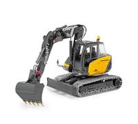 TOUCAN RC HOBBY LESU 1/14 RC Excavatrice hydraulique MC15 CNC Shell 4 bras Télécommande Excavatrice 9 voies Valve double pompe Lumière Modèle pour adulte Modèle avancé