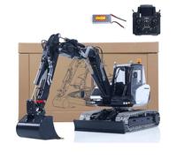 TOUCAN RC HOBBY LESU Métal 1/14 Hydraulique 4 Bras RC Pelleteuse MC15 Télécommande Modèle 15MC 9 Voies Valve Double Pompes Raccord Rapide