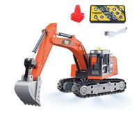 TOUCAN RC HOBBY Modèle RTR 1/64 2,4 GHz télécommandé pelleteuse en alliage RC Digger Automatique Effet sonore Cruise 270 degrés Batterie pour adultes Modèle avancé