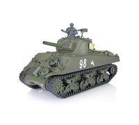 TOUCAN RC HOBBY Pro.Edition RTR 1/16 TK7.0 Henglong M4A3 Sherman RC Tank 3898 360° Tourelle Baril Recoil BB Airsoft Effet fumée IR Battle with Sticter