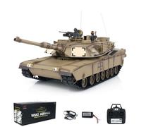 TOUCAN RC HOBBY Pro.Edition RTR 2,4 GHz Henglong 1/16 TK7.0 Plastique M1A2 Abrams RTR RC Tank 3918 avec tourelle 360° BB Airsoft Effet fumée IR Battle with Sticter