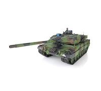 TOUCAN RC HOBBY Pro.Edition RTR 2.4Ghz Henglong 1/16 TK7.0 Leopard2A6 RTR RC Tank 3889 avec tourelle 360° BB Airsoft Effet fumée IR Battle with Sticter