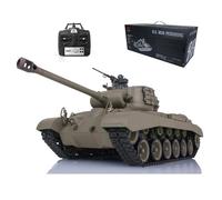 TOUCAN RC HOBBY Pro.Edition RTR 2.4Ghz Henglong 1/16 TK7.0 Plastique M26 Pershing RTR RC Tank 3838 avec tourelle 360° BB Airsoft Effet fumée IR Battle with Sticter