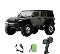 TOUCAN RC HOBBY Voiture RC Rock Crawler 1/18 - 4 x 4 - Télécommande - Simulation Off Road C8801 RTR Crawler - Batterie 370 - Moteur à balais ESC - Lumières LED d'extérieur