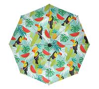 Toucan Tropical Bébé Perroquet Oiseau Parapluie Pliant Automatique Coupe-Vent Ultra-léger Voyage Incassable Parapluies pour Homme Femme