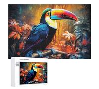 Toucans Puzzles De 1000 Pièces pour Adultes Et Enfants Puzzle Impossible Jouets en Bois Jeu Stimulant （75×50cm）