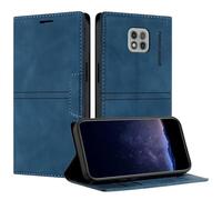 TOUCASA Coque pour Motorola Moto G Power 2021, Housse en Cuir PU Portefeuille Etui, TPU Fonction Support [Fentes pour Cartes] Anti-Choc Folio Magnetique Compatible avec Moto G Power 2021 (Bleu)