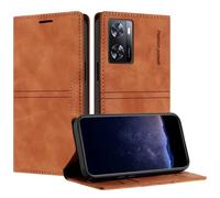 TOUCASA Coque pour Oppo A57 5G 2022/A77 5G/A57 4G 2022/A57S 4G/A77 4G, Housse en Cuir PU Portefeuille Etui, TPU Fonction Support Anti-Choc Folio Magnetique Compatible avec Oppo A57 5G 2022 (Marron)