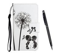 TOUCASA Coque pour Samsung Galaxy A41, PU Cuir Portefeuille Housse Fermeture Magnétique et Emplacements Cartes pour Clapet Folio Motif Étui, Antichoc TPU Housse Protection Flip Case (Löwenzahn)