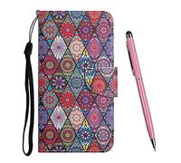TOUCASA Coque pour Samsung Galaxy A42 5G, PU Cuir Portefeuille Housse Magnétique et Emplacements Cartes pour Clapet Folio Motif Étui, Antichoc TPU Housse Protection Flip Case (Totem)