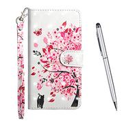TOUCASA Coque pour Samsung Galaxy Note 10, Coque Cuir PU Luxe Portefeuille à Aimant [3D Bling Surface] Coque Rabat Portefeuille [Life Time Warranty] Housse Étui de Protection (Arbre)