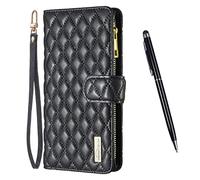 TOUCASA Coque pour Xiaomi Mi 10T Lite, Etui en Cuir PU Portefeuille Rétro Antichoc Flip Case Housse avec Fentes de 9 Cartes Fonction Support, Fermeture Magnétique Protection (Noir)