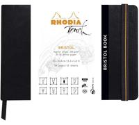 Touch 116114c - Carnet Souple Bristol Book - A5 - Uni - 64 Pages - Papier Clairefontaine Bristol Blanc 205 G/M² - Pour Le Dessin Précis Au Crayon, Feutre, Liner, Plume