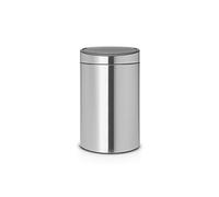 TOUCH BIN 40L MATT STEEL SILENT