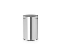 Brabantia Touch Bin Poubelle avec Seau intérieur - Acier Inoxydable - Acier Mat 43.5 x 30.2 x 72.7 cm