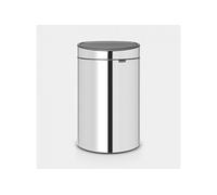 TOUCH BIN NEW, 40L, SEAU INTERIEUR PLASTIQUE - BRILLIANT STEEL 112881