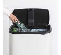 Touch Bin Sur Pied 2x30 L Blanc Code O