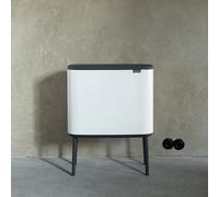 BRABANTIA Poubelle Bo Touch Bin - 36 L - Blanc