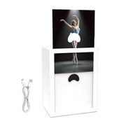 Touch Light Tissue Box, Paper Holder Organizer, LED Glow Storage Case with Soft Lighting, Abs Decorative Container, Desk Tissue Holder with Elegant Style, Home Organizer for Bathroom Bedroom