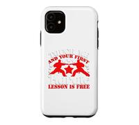Touch Me and Your First Lesson is Free Karaté Arts Martiaux Coque pour iPhone 11