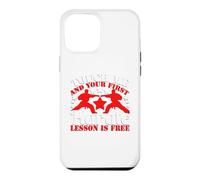 Touch Me and Your First Lesson is Free Karaté Arts Martiaux Coque pour iPhone 12 Pro Max
