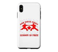 Touch Me and Your First Lesson is Free Karaté Arts Martiaux Coque pour iPhone XS Max