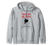 Touch Me First Lesson is Free Brésilien Jiu Jitsu BJJ Sweat à Capuche