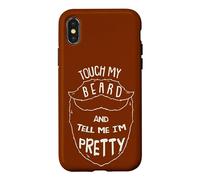 Touch My Beard and Tell Me I´m Pretty Moustache Barber Coque pour iPhone X/XS