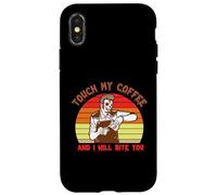 Touch My Coffee and I Will Bite You Baristas Coffee Lover Coque pour iPhone X/XS