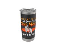 Touch My Coffee et Krav Maga Warrior Close Combat Krav Maga Gobelet isotherme en acier inoxydable double paroi